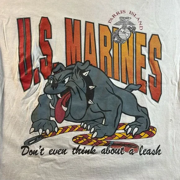 Vintage USMC Bulldog Tee - Picture 2 of 6